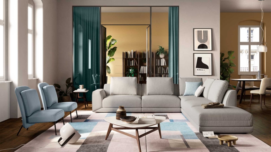 Bank grijs Natuzzi Editions